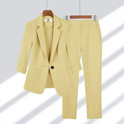 Women's Business Simple Solid Color Large Temperament Suits