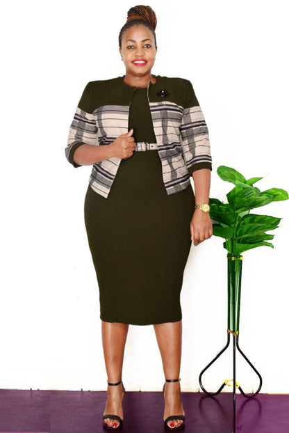 Women's African Autumn Dress Two-piece Set Dresses