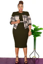 Women's African Autumn Dress Two-piece Set Dresses