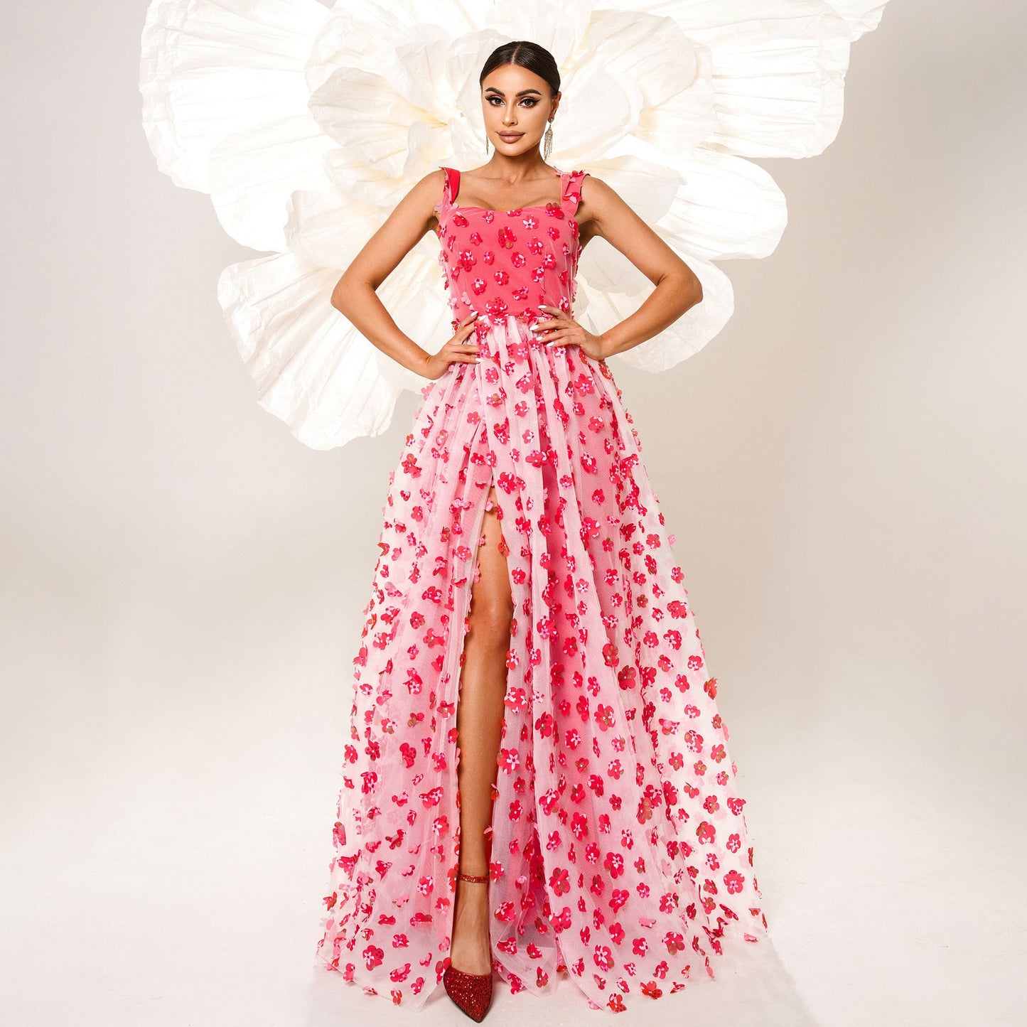 Women's Sling Long Bohemian Style Wide Hem Dresses