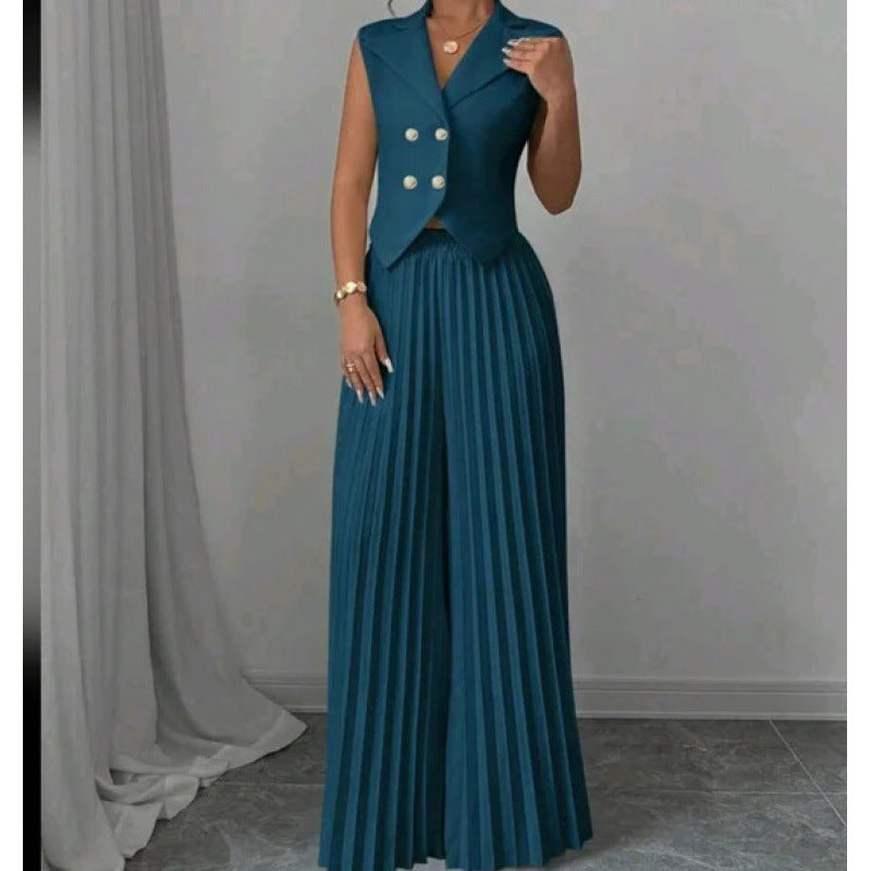 Women's Durable Stylish Beautiful Fashion Pleated Suits