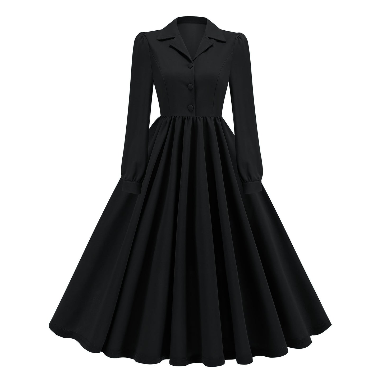 Women's Sleeve Autumn Retro French Style Commuting Dresses