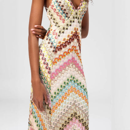 Dress Stitching Formal Sexy Strap Hand-woven Dresses