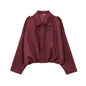 Women's Attractive Suede Texture Effect Bomber Jackets