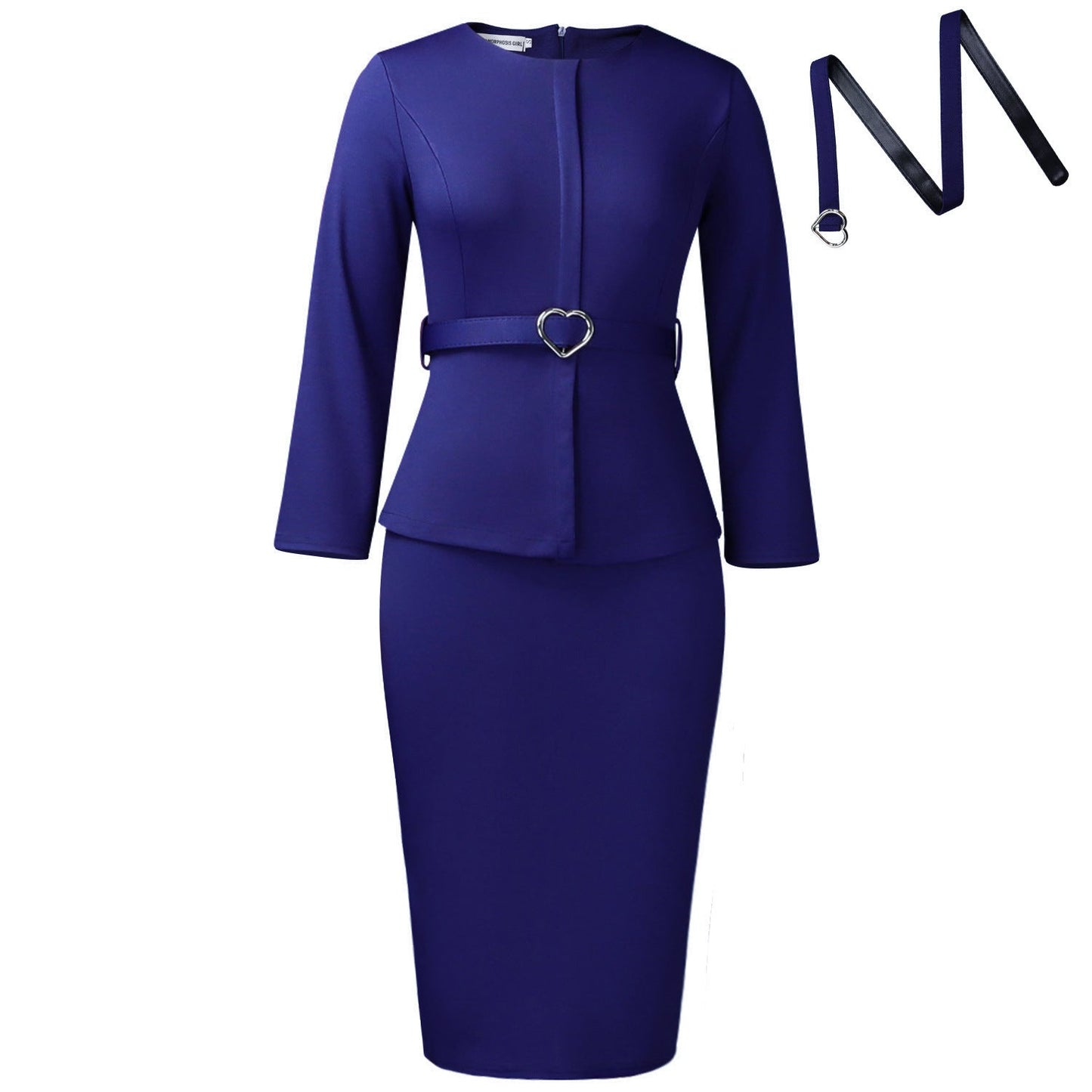 Women's Fashion Round Neck Temperament Ol Pencil Dresses