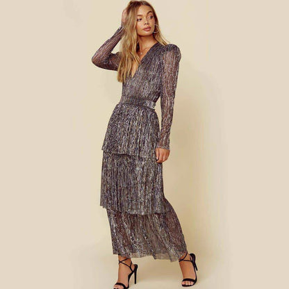 Temperament Commute Printed Black High Waist Skirts