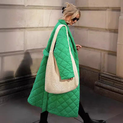 Straight Street Green Clothes Pocket Design Tops