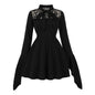Women's Style Lace Stitching Sweet Big Bowknot Dresses