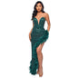 Women's Tube Sequined Feather Dress French Dresses