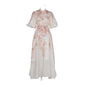 Women's Design Short-sleeved Long Dress Printed For Dresses