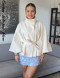 Women's Fashion Loose Lapel Bathrobe Belt Coats