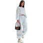Women's Autumn High Waist Pocket Loose Suits