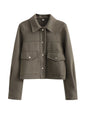 Spring Casual Loose Solid Color Soft Jackets