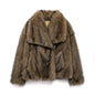 Women's Winter Street Fashion Artificial Fur Effect Coats