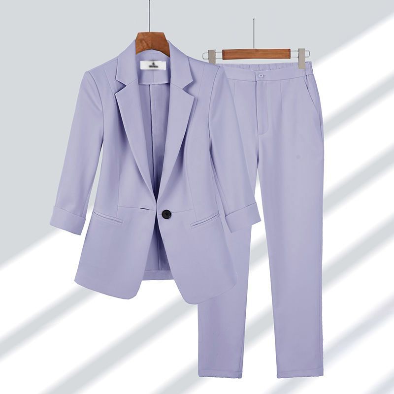 Women's Business Simple Solid Color Large Temperament Suits