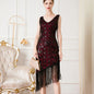 Party Sequin Bead Dress Ball Temperament Evening Dresses