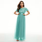 Sleeve Round Neck Pettiskirt High Waist Wedding Dresses