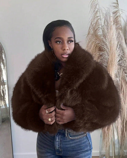 Thickened Imitation Fox Fur Popular High Quality Coats