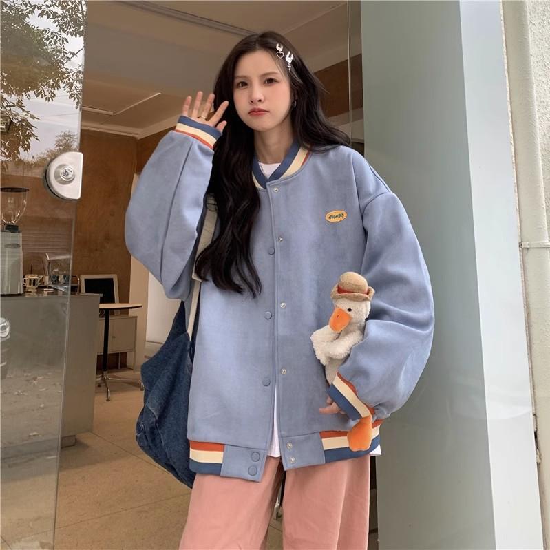 Junior High School Loose Thin Retro Coats