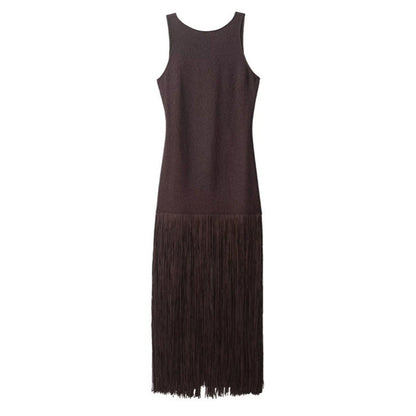 Women's Autumn Fashion Sexy Hot Tassel Dress Dresses