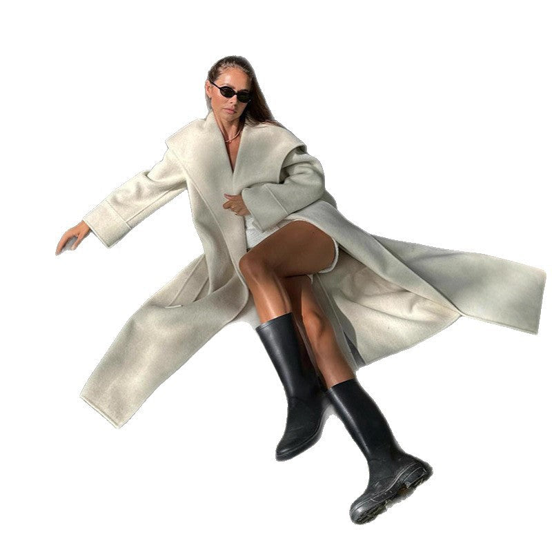 Fashionable Temperament Shawl Lapel Tied Waist Coats