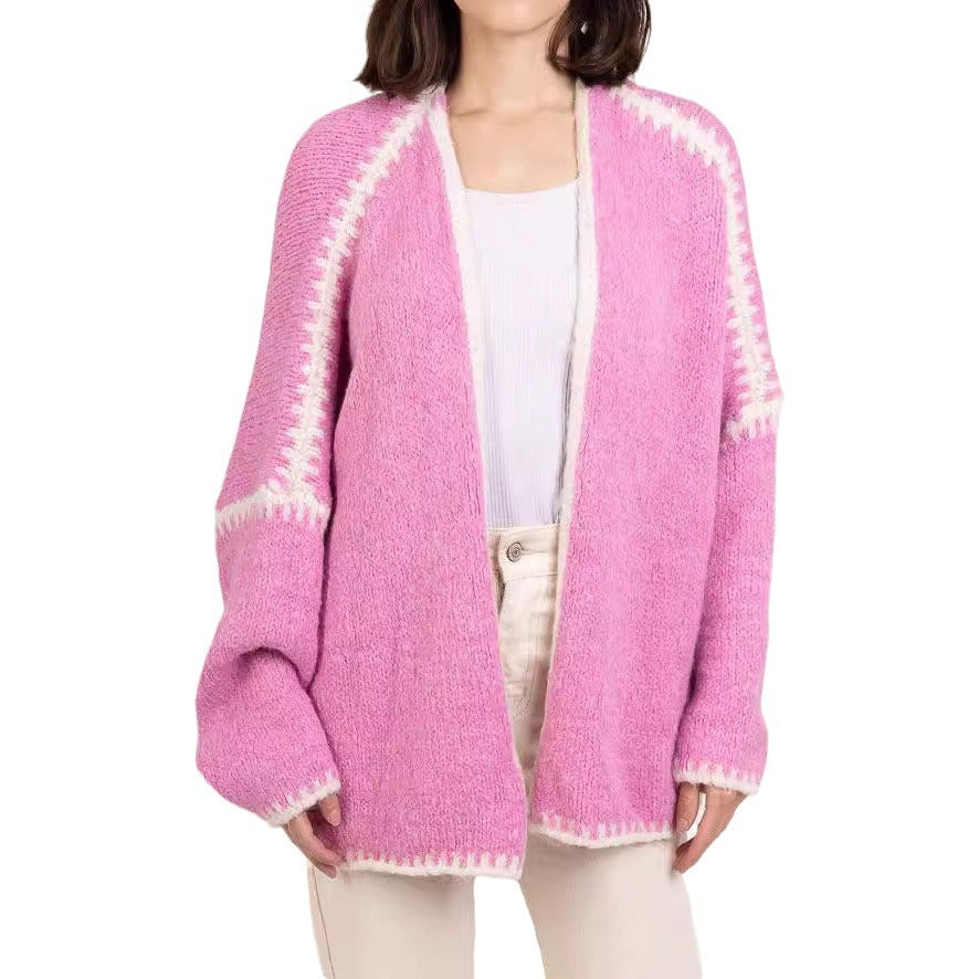 Women's Outer Wear Knitted Loose College Style Cardigans