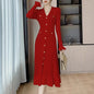 Women's Quality Knitted Dress Long Sleeve Single Dresses