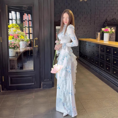 Women's Spring Slim Fit Elegant Retro Soft Dresses