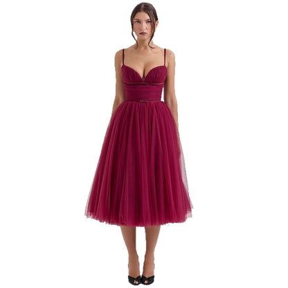Sexy Sling Backless Casual Dress Christmas Dresses