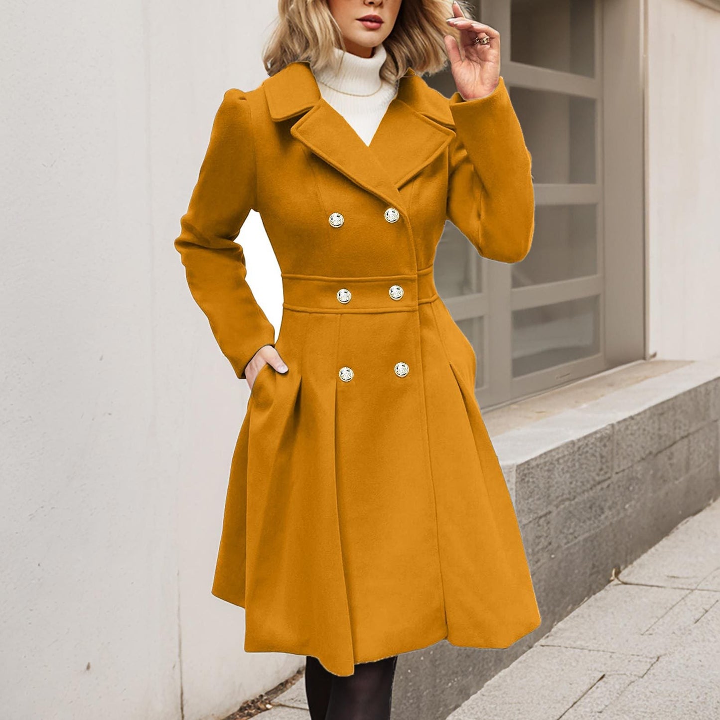 Women's Glamorous Beautiful Elegant Fashion Overcoat Coats