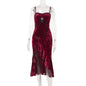 Women's Autumn Sexy Dress Christmas Elegant Dark Dresses