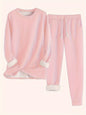 Winter Solid Color Casual Comfortable Thermal Suits