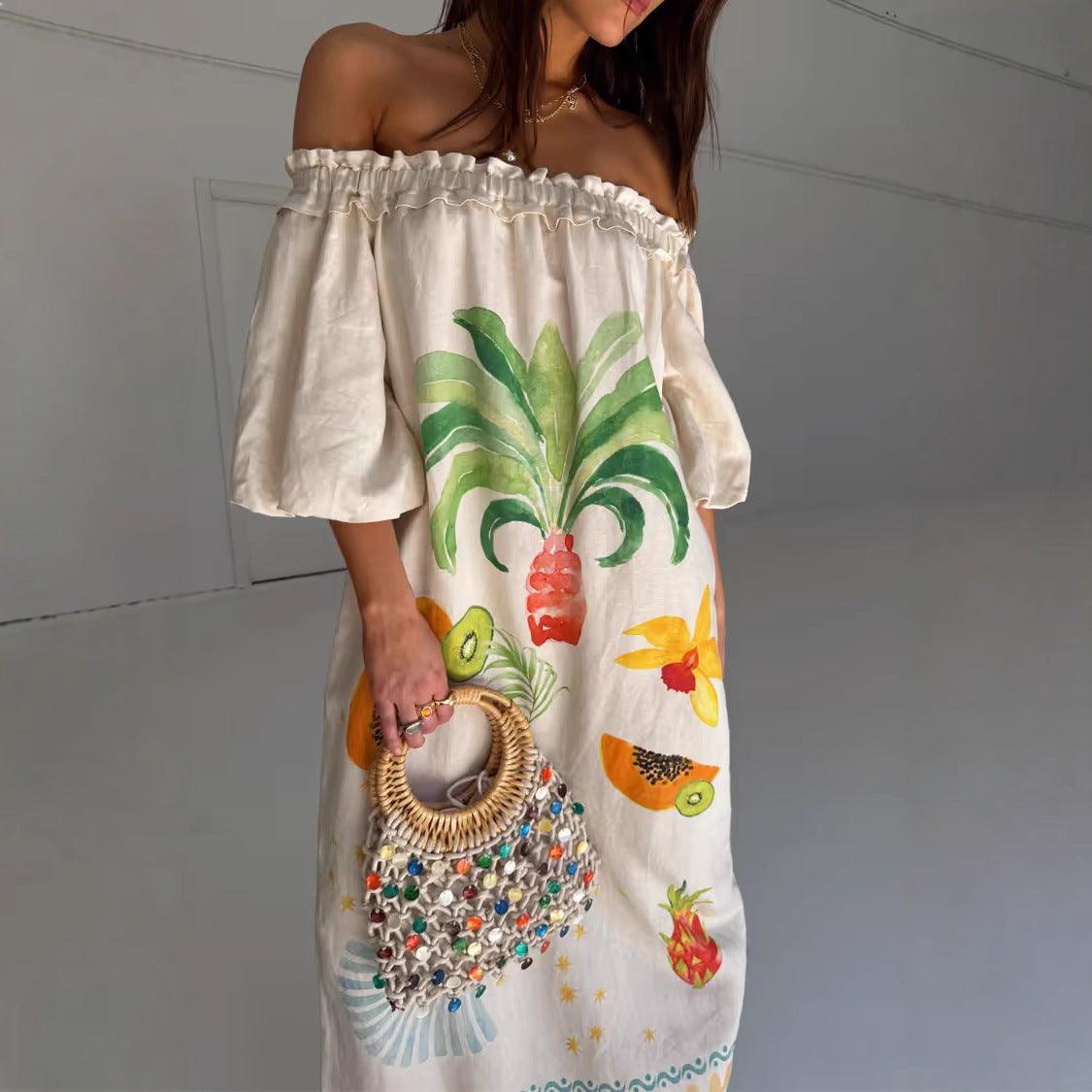 Slouchy Casual Fashion Linen Loose Dress Dresses