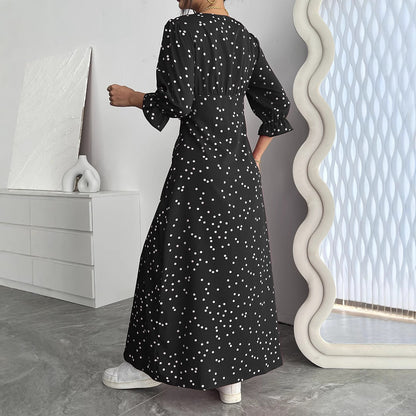 Dress A- Line Polka Dot Elegant Dresses