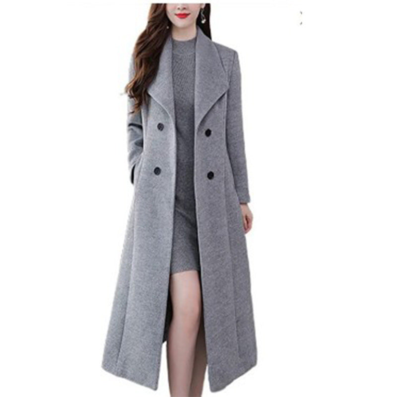 Thick Lapels Super Long Slim Fit Coats