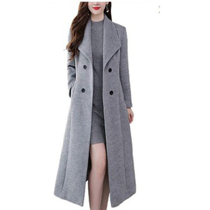Thick Lapels Super Long Slim Fit Coats