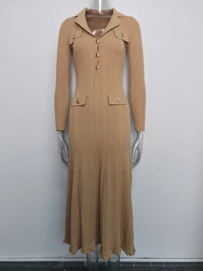 Early Spring Long Sleeve Collar Metal Suits