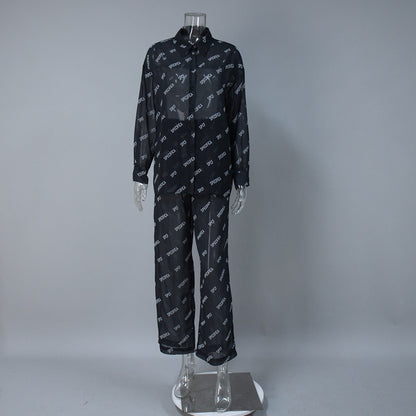 Trousers Female Sun Protection Shirt Outfit Suits