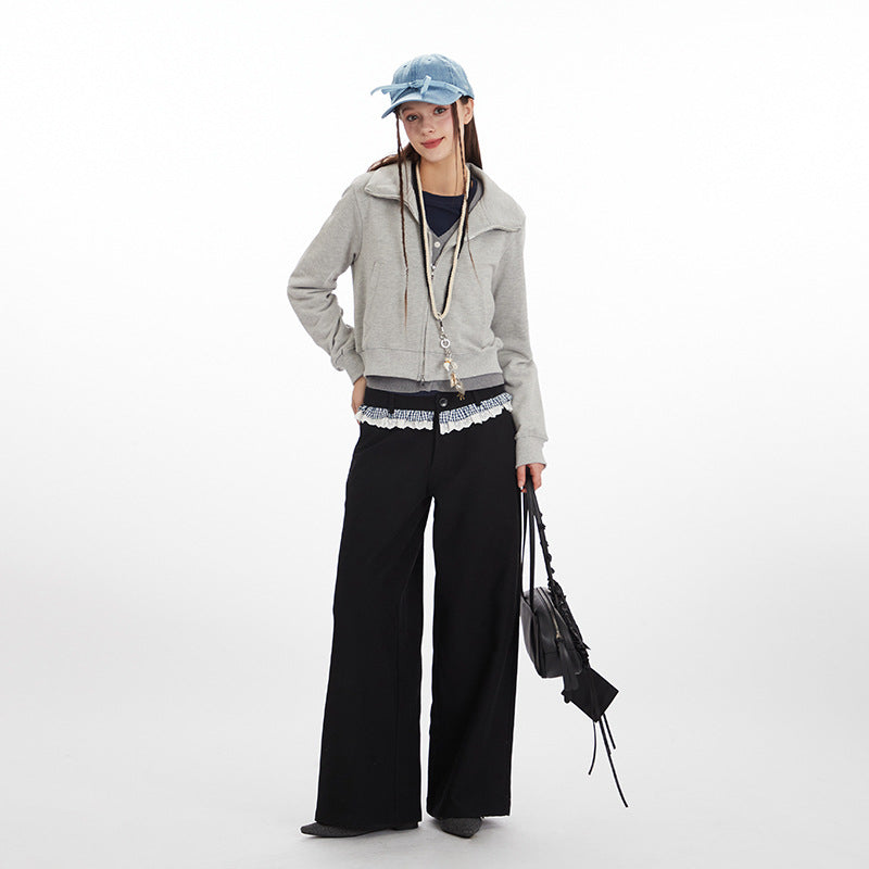 Women's American Hot Stand Collar Shoulder Coats