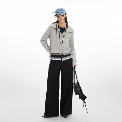 Women's American Hot Stand Collar Shoulder Coats