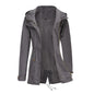 Women's Cotton Anorak Loose Solid Color Coats