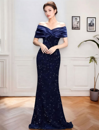Dress Slim Fishtail Sexy Temperament Sequined Dresses