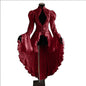 Women's Collar Dress Bell Sleeve Slim Fit Dresses
