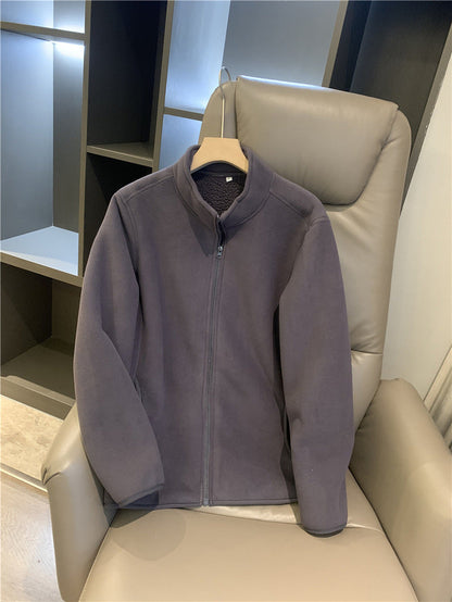 Composite Veet Lamb Fur Windproof Thickening Stand Jackets
