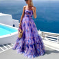 Women's Three-dimensional Flower Decoration Sleeveless Sling Oversized Dresses