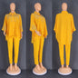 Women's African Commuter Two-piece Set Shirt Pencil Suits