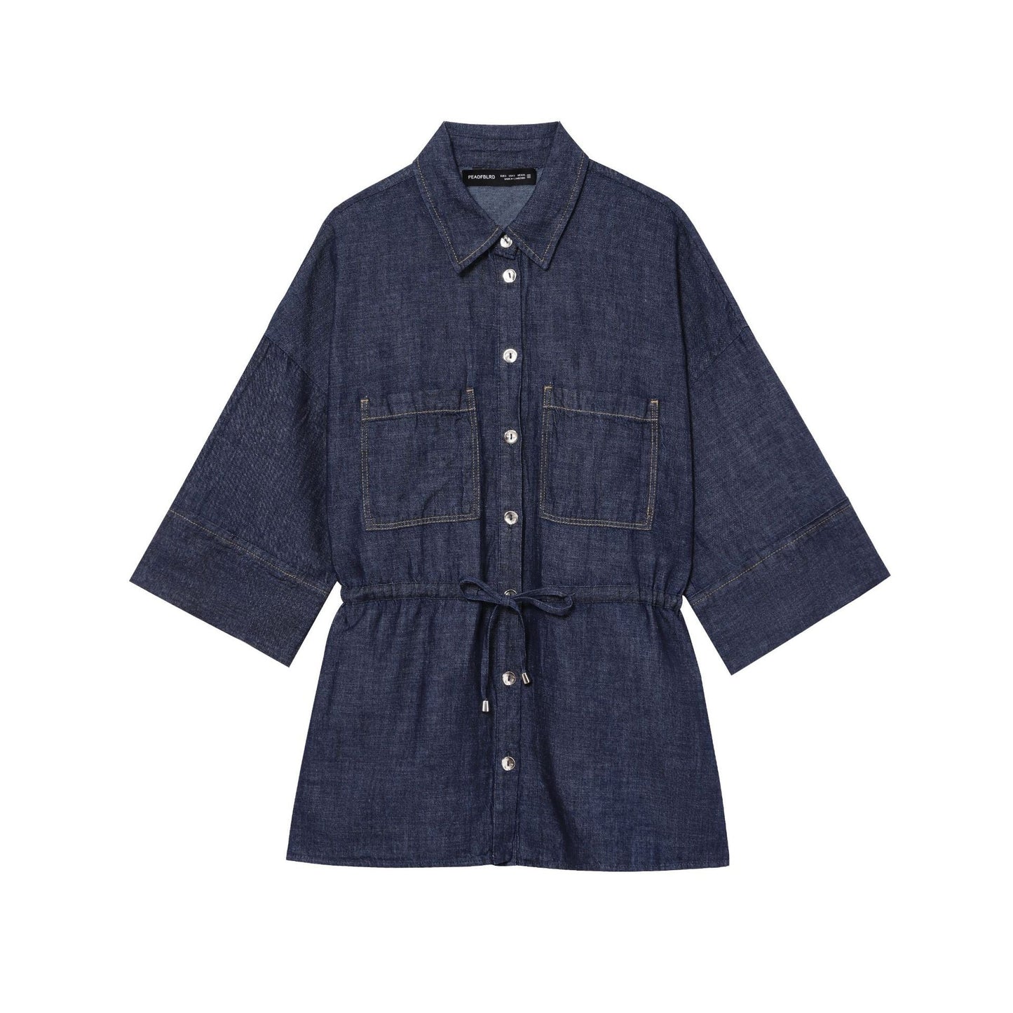 Summer With Decoration Blended Fabric Shirt Suits