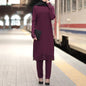 Women's Wear Robe Burning Flower Dress Two-piece Suits