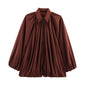 Women's Summer Street Fashion Loose Tent Blouses