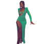 Women's Summer Fashion Sexy Nightclub Irregular Long Dresses